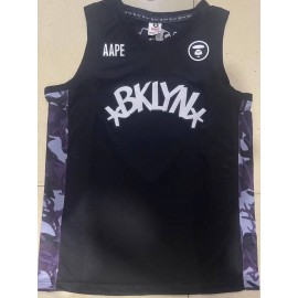 Camiseta Brooklyn Nets x AAPE Negro