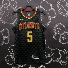 Camiseta Dejounte Murray #5 Atlanta Hawks 18/19 Negro Icon Edition
