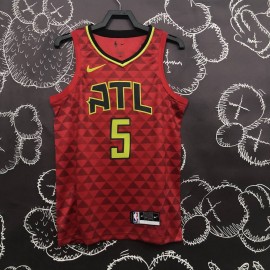 Camiseta Dejounte Murray #5 Atlanta Hawks 18/19 Rojo Icon Edition