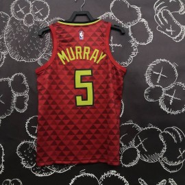 Camiseta Dejounte Murray #5 Atlanta Hawks 18/19 Rojo Icon Edition Camiseta Dejounte Murray #5 Atlanta Hawks 18/19 Rojo Icon Edition