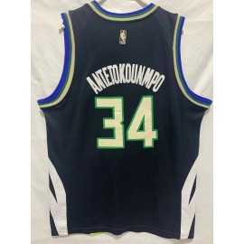 Camiseta Giannis Antetokounmpo #34 Milwaukee Bucks 22/23 Negro Camiseta Giannis Antetokounmpo #34 Milwaukee Bucks 22/23 Negro