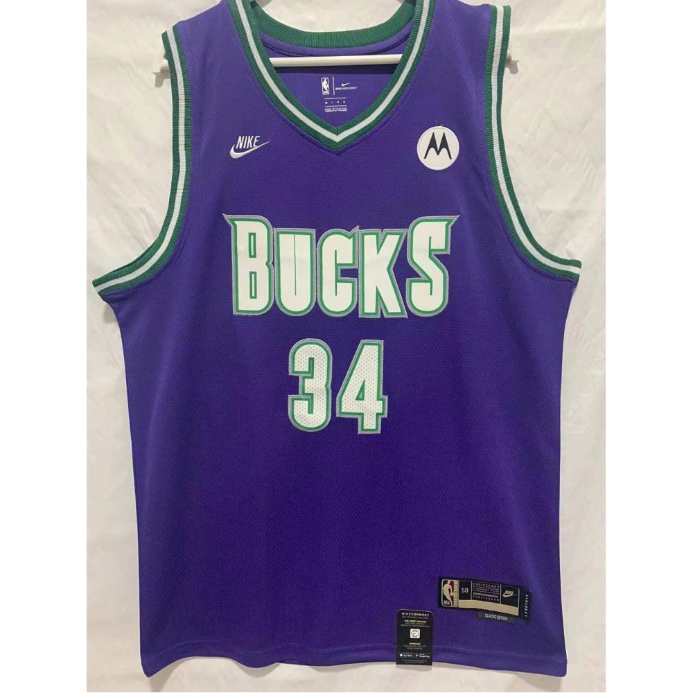 Camiseta Giannis Antetokounmpo #34 Milwaukee Bucks Clásico Edition Azul Camiseta Giannis Antetokounmpo #34 Milwaukee Bucks Clásico Edition Azul