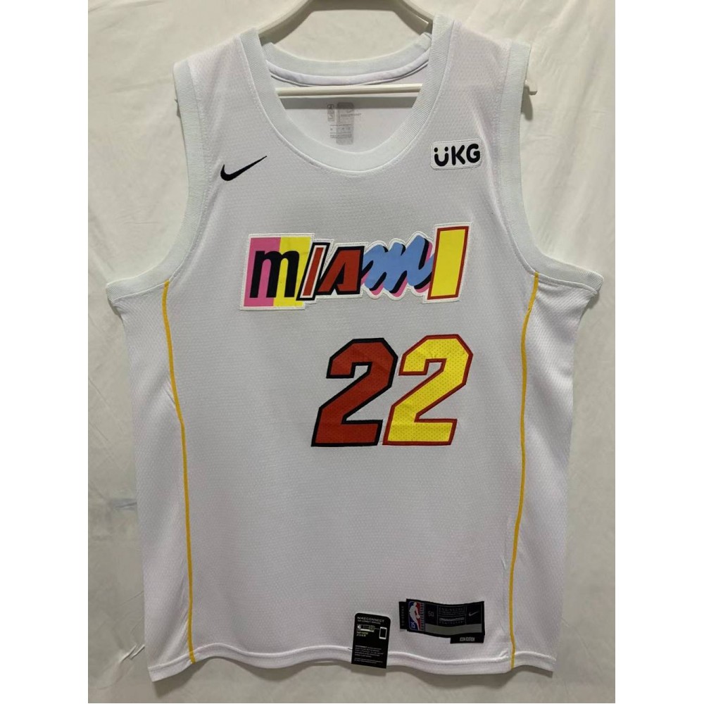 Camiseta Jimmy Butler #22 Miami Heat 22/23 City Edition Blanco Camiseta Jimmy Butler #22 Miami Heat 22/23 City Edition Blanco