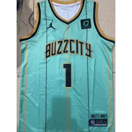 Camiseta LaMelo Ball #1 Charlotte Hornets Verde