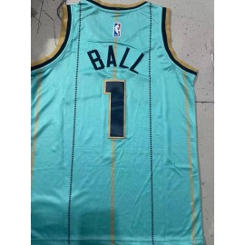 Camiseta LaMelo Ball #1 Charlotte Hornets Verde Camiseta LaMelo Ball #1 Charlotte Hornets Verde