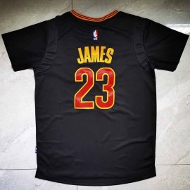 Camiseta LeBron James #23 Cleveland Cavaliers Negro Camiseta LeBron James #23 Cleveland Cavaliers Negro