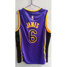 Camiseta LeBron James #6 Los Angeles Lakers 22/23 Púrpura Camiseta LeBron James #6 Los Angeles Lakers 22/23 Púrpura