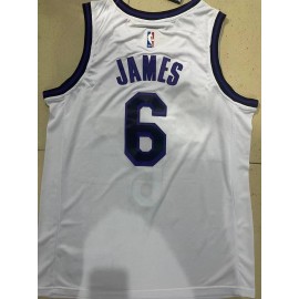 Camiseta LeBron James #6 Los Angeles Lakers Blanco Camiseta LeBron James #6 Los Angeles Lakers Blanco