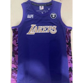 Camiseta Los Angeles Lakers x AAPE Púrpura