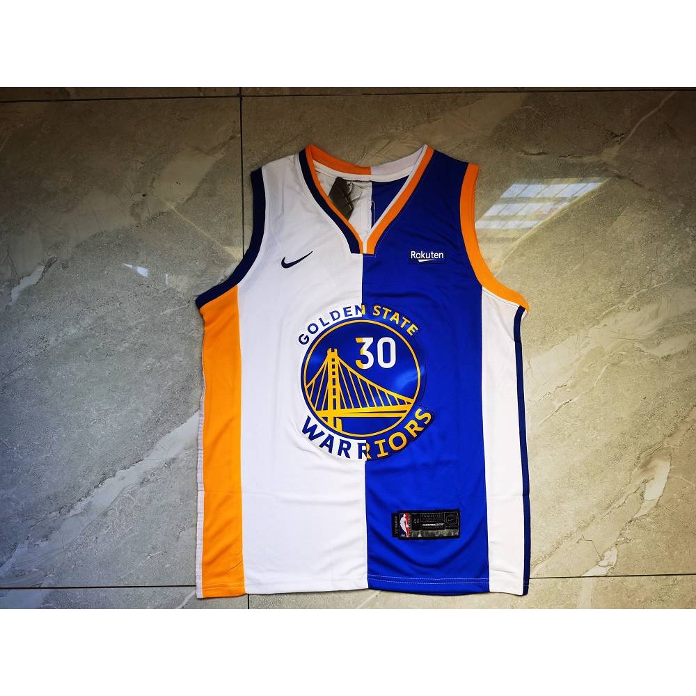 Camiseta Stephen Curry #30 Golden State Warriors Azul/Blanco Camiseta Stephen Curry #30 Golden State Warriors Azul/Blanco
