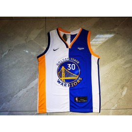 Camiseta Stephen Curry #30 Golden State Warriors Azul/Blanco