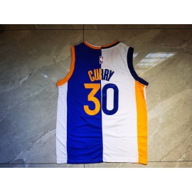 Camiseta Stephen Curry #30 Golden State Warriors Azul/Blanco Camiseta Stephen Curry #30 Golden State Warriors Azul/Blanco