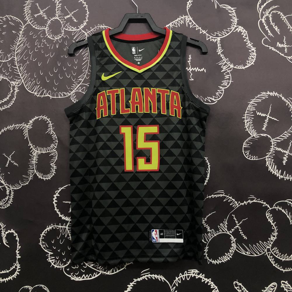 Camiseta Vince Carter #15 Atlanta Hawks 18/19 Negro Icon Edition Camiseta Vince Carter #15 Atlanta Hawks 18/19 Negro Icon Edition