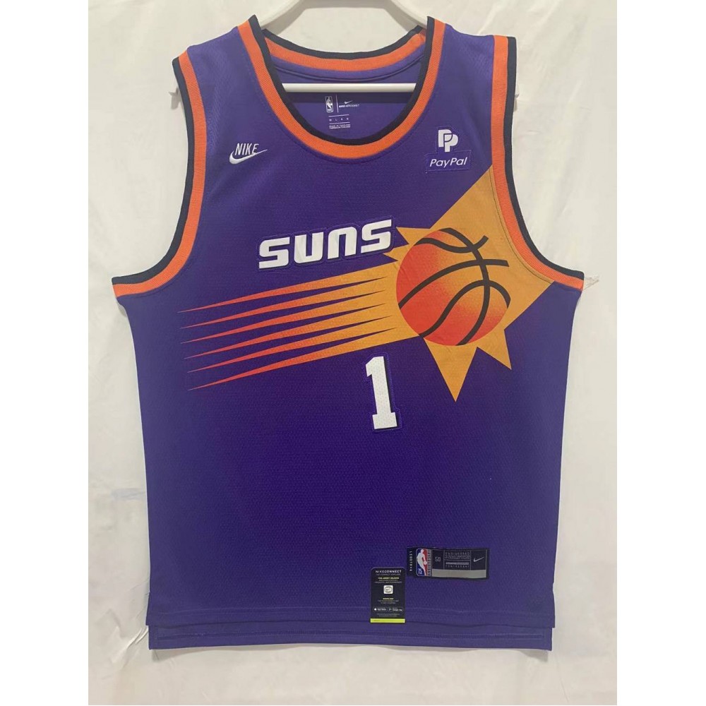 Camiseta Devin Booker #1 Phoenix Suns Clásico Edition Púrpura Camiseta Devin Booker #1 Phoenix Suns Clásico Edition Púrpura