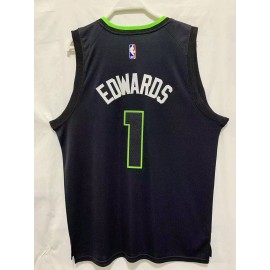 Camiseta Anthony Edwards #1 Minnesota Timberwolves 22/23 Negro Camiseta Anthony Edwards #1 Minnesota Timberwolves 22/23 Negro