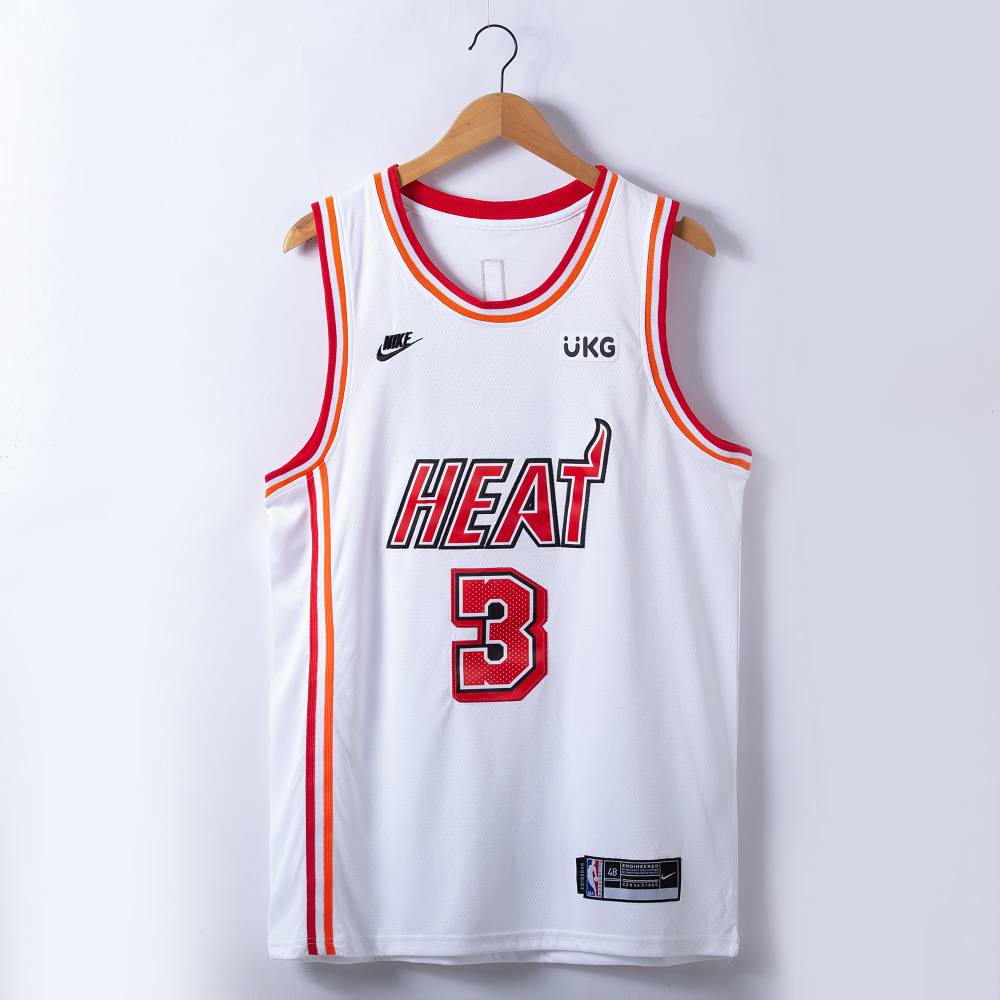 Camiseta Dwyane Wade #3 Miami Heat 2023 Blanco Icon Edition Camiseta Dwyane Wade #3 Miami Heat 2023 Blanco Icon Edition
