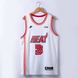 Camiseta Dwyane Wade #3 Miami Heat 2023 Blanco Icon Edition