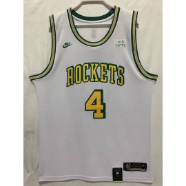 Camiseta Jalen Green #4 Houston Rockets 2023 Blanco