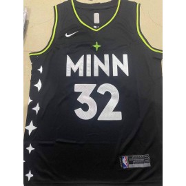 Camiseta Karl-Anthony Towns #32 Minnesota Timberwolves Negro