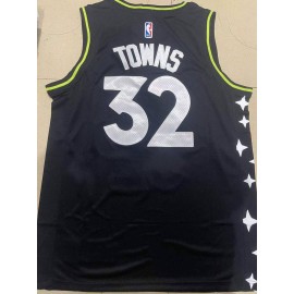 Camiseta Karl-Anthony Towns #32 Minnesota Timberwolves Negro Camiseta Karl-Anthony Towns #32 Minnesota Timberwolves Negro