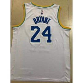 Camiseta Kobe Bryant #24 Los Angeles Lakers Blanco Camiseta Kobe Bryant #24 Los Angeles Lakers Blanco