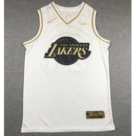 Camiseta Kobe Bryant #24 Los Angeles Lakers Blanco Gold Edition
