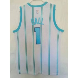 Camiseta LaMelo Ball #1 Charlotte Hornets 22/23 Blanco/Azul Camiseta LaMelo Ball #1 Charlotte Hornets 22/23 Blanco/Azul