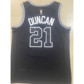 Camiseta Tim Duncan #21 San Antonio Spurs Negro