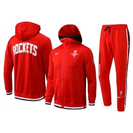 Chandal Houston Rockets Con Capucha 22/23 Rojo