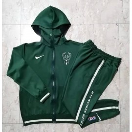Chandal Milwaukee Bucks Con Capucha 22/23 Verde