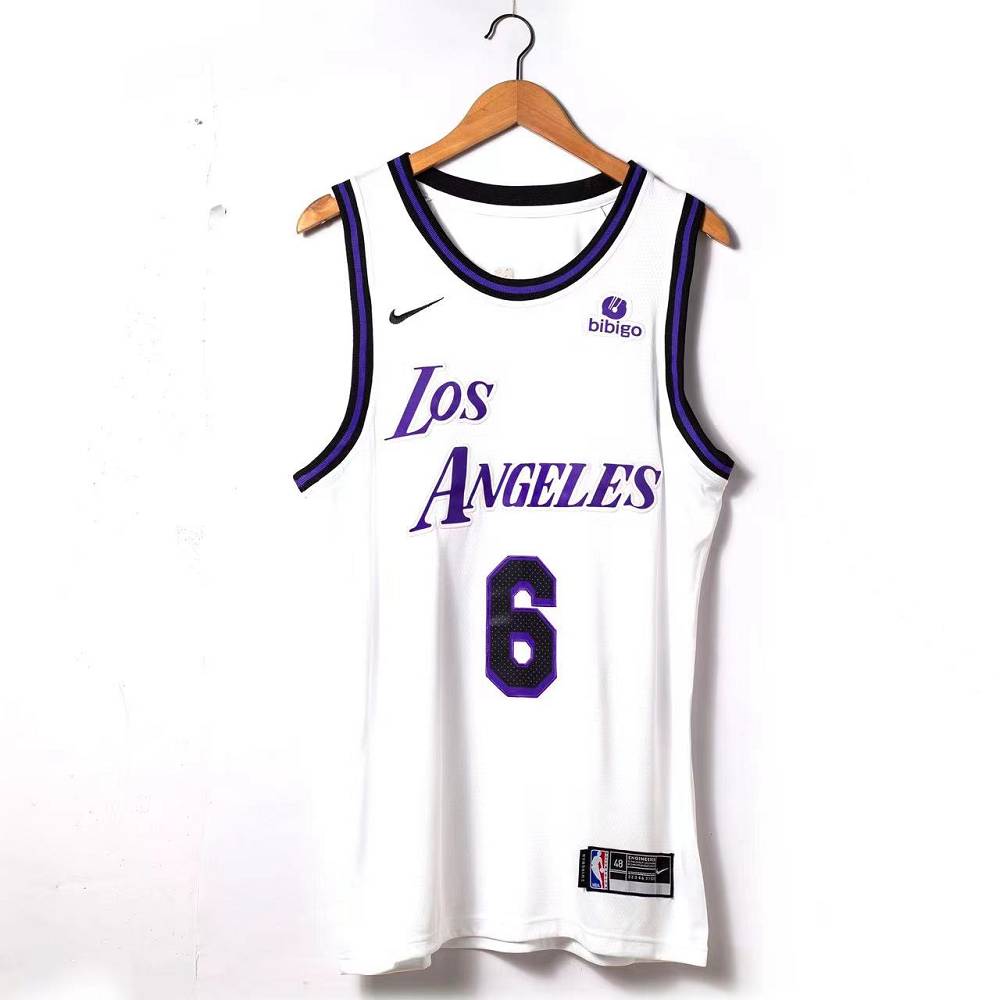 Camiseta Lebron James #6 Los Angeles Lakers 2023 Blanco Camiseta Lebron James #6 Los Angeles Lakers 2023 Blanco