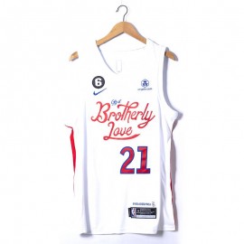 Camiseta Joel Embiid #21 Philadelphia 76ers 2023 Blanco City Edition