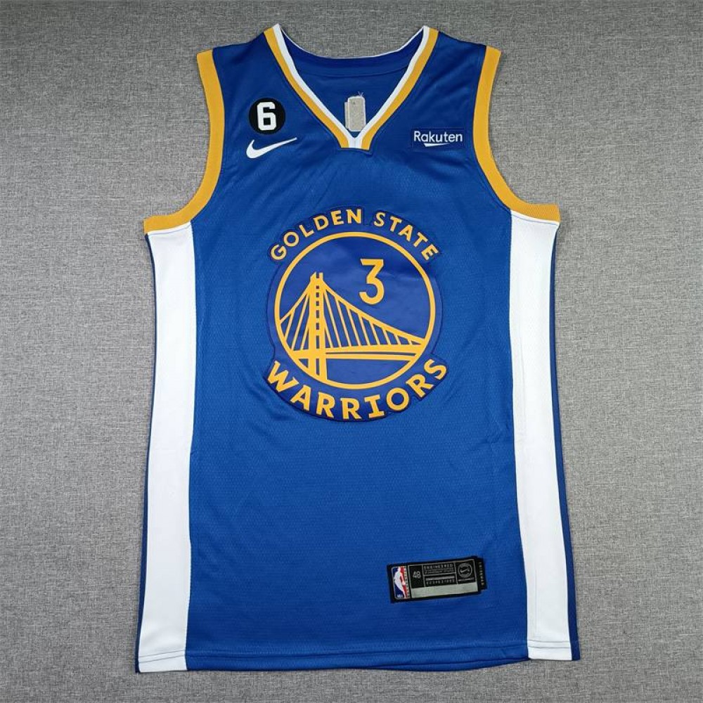 Camiseta Jordan Poole #3 Golden State Warriors 2023 Azul Camiseta Jordan Poole #3 Golden State Warriors 2023 Azul