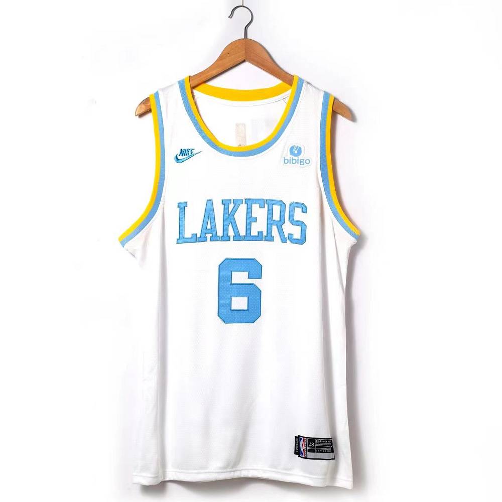 Los Angeles Lakers #6 LeBron James 2022 23 White Classic Edition