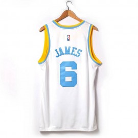 Camiseta Lebron James #6 Los Angeles Lakers 2023 Blanco Classic Edition Camiseta Lebron James #6 Los Angeles Lakers 2023 Blanco Classic Edition