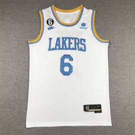 Camiseta Lebron James #6 Los Angeles Lakers 2023 Blanco Icon Edition