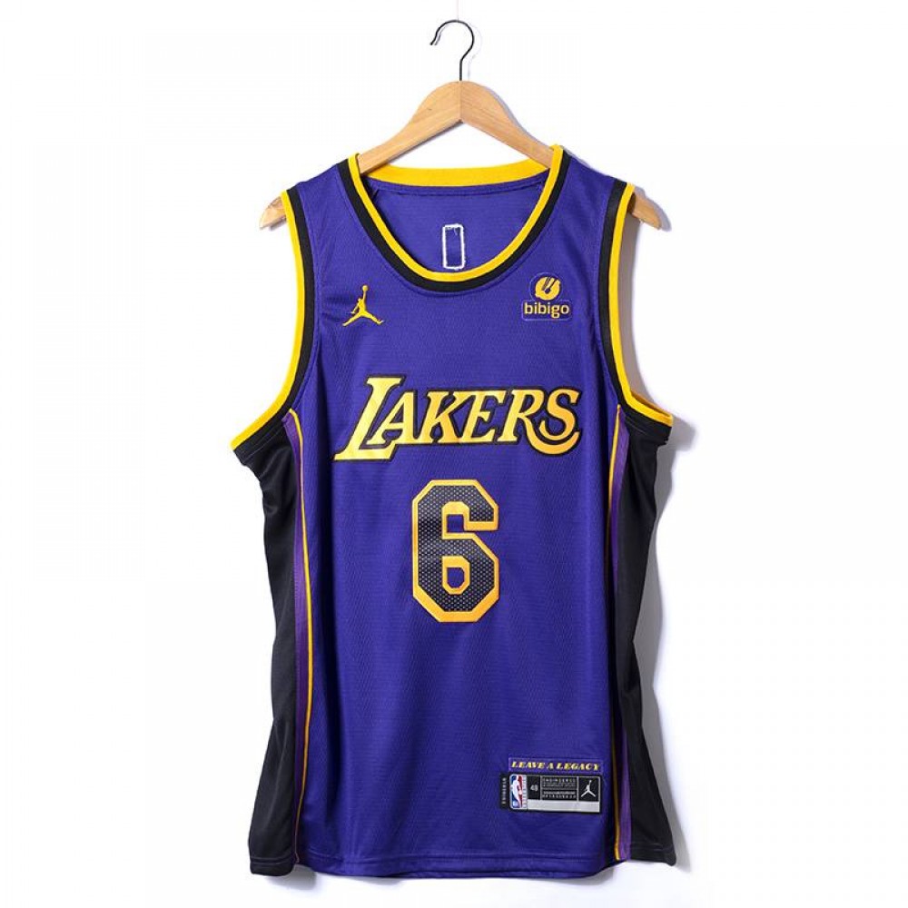 Camiseta Lebron James #6 Los Angeles Lakers 2023 Púrpura Camiseta Lebron James #6 Los Angeles Lakers 2023 Púrpura