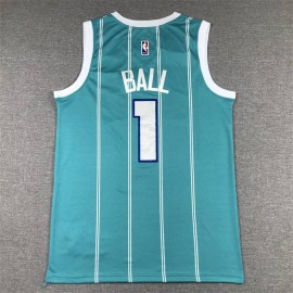 Camiseta Lonzo Ball #1 Charlotte Hornets Azul Camiseta Lonzo Ball #1 Charlotte Hornets Azul