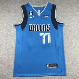 Camiseta Luka Doncic #77 Dallas Mavericks 2023 Azul
