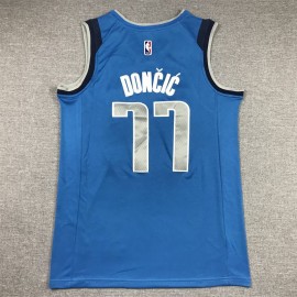 Camiseta Luka Doncic #77 Dallas Mavericks 2023 Azul Camiseta Luka Doncic #77 Dallas Mavericks 2023 Azul