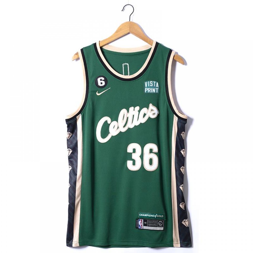 Camiseta Marcus Smart #36 Boston Celtics 2023 Verde City Edition Camiseta Marcus Smart #36 Boston Celtics 2023 Verde City Edition