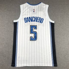 Camiseta Paolo Banchero #5 Orlando Magic Blanco Camiseta Paolo Banchero #5 Orlando Magic Blanco