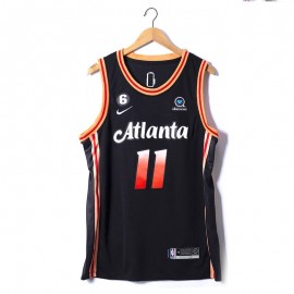 Camiseta Trae Young #11 Atlanta Hawks 2023 Negro City Edition