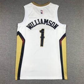 Camiseta Zion Williamson #1 New Orleans Pelicans 2023 Blanco Camiseta Zion Williamson #1 New Orleans Pelicans 2023 Blanco