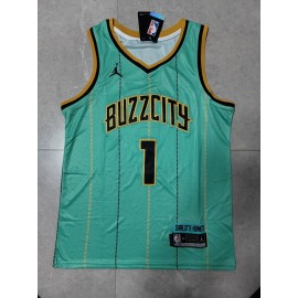 Camiseta LaMelo Ball #1 Charlotte Hornets 2022 Verde City Edition