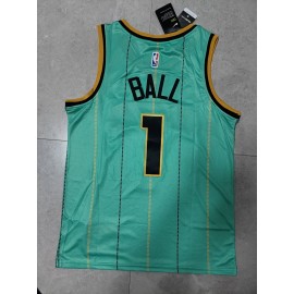 Camiseta LaMelo Ball #1 Charlotte Hornets 2022 Verde City Edition Camiseta LaMelo Ball #1 Charlotte Hornets 2022 Verde City Edition