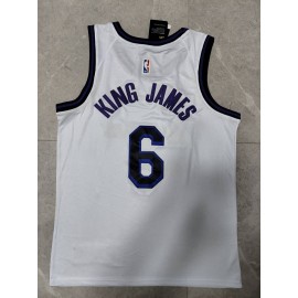 Camiseta Lebron James #6 Los Angeles Lakers 22/23 Blanco Fan Edition Camiseta Lebron James #6 Los Angeles Lakers 22/23 Blanco Fan Edition