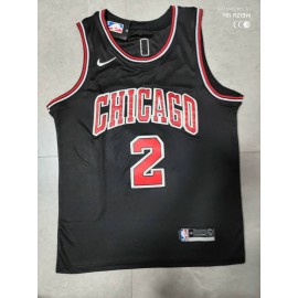 Camiseta Lonzo Ball #2 Chicago Bulls Negro Fan Edition