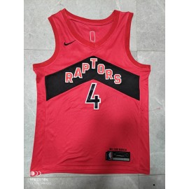 Camiseta Scottie Barnes #4 Toronto Raptor Rojo Fan Edition