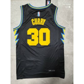Camiseta Stephen Curry #30 Golden State Warriors Edicion 75 Aniversario Negro City Edition Camiseta Stephen Curry #30 Golden State Warriors Edicion 75 Aniversario Negro City Edition